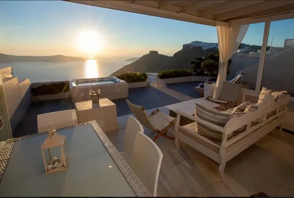 Caldera property with dramatic sea & volcano views - Firostefani, Santorini, Cyclades Islands
