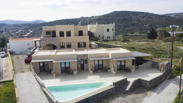 Newly built complex overlooking Ermoupolis and the sea - Syros, Syros, Cyclades Islands