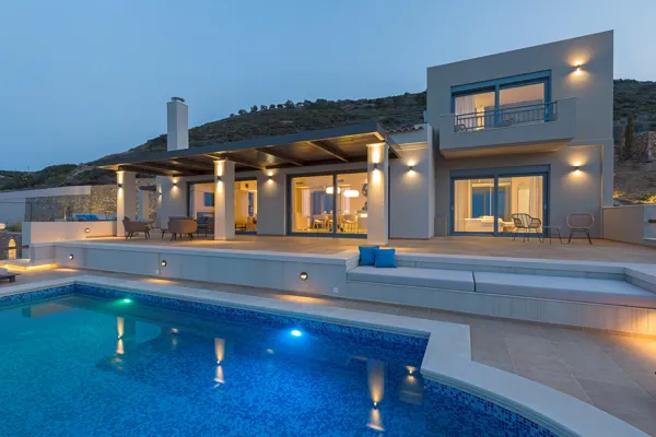 Luxurious villa with panoramic views - Mochlos, Lasithi, Crete