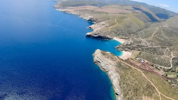  Unique large land plot with panoramic views - Gavrio, Andros, Cyclades Islands