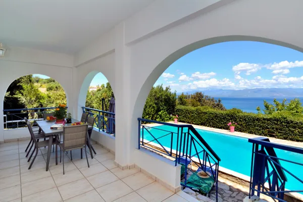 Hillside villas with panoramic sea and mountains views - Petalidi, Messinia, Peloponnese