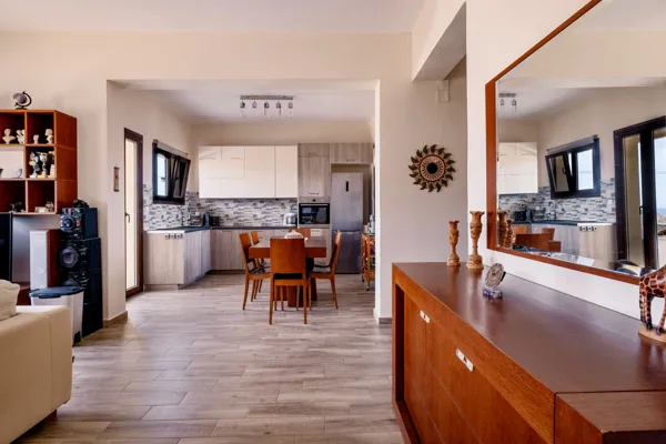 Newly built complex overlooking Ermoupolis and the sea - Syros, Syros, Cyclades Islands