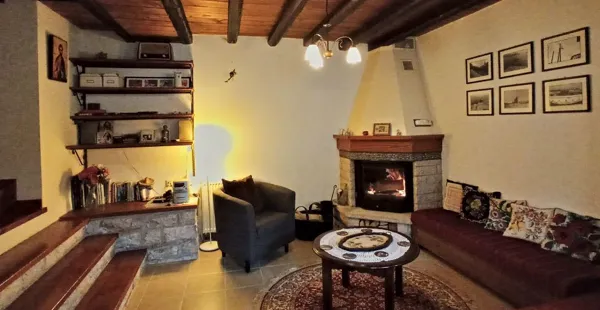 Traditional three buildings complex in Zagori - Aspraggeli, Ioannina, Epirus