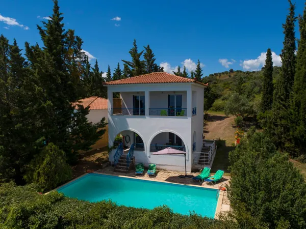 Hillside villas with panoramic sea and mountains views - Petalidi, Messinia, Peloponnese