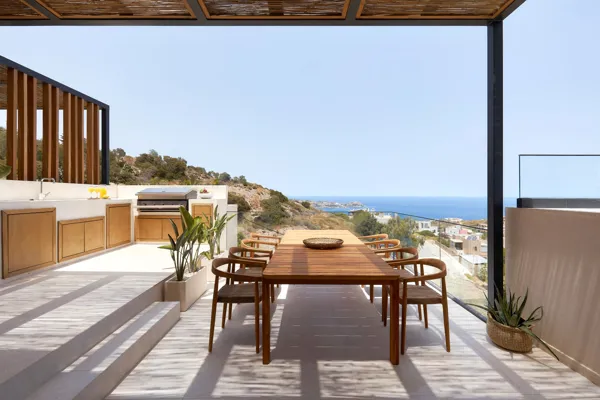 Modern hillside villa with panoramic views - Lygaria, Heraklion, Crete