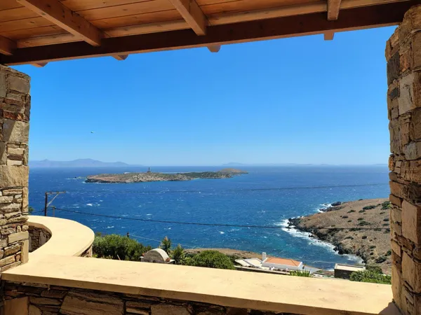 Charming multi-apartment stone estate with panoramic sea views - Syros, Syros, Cyclades Islands