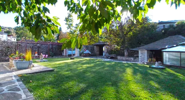 Traditional three buildings complex in Zagori - Aspraggeli, Ioannina, Epirus