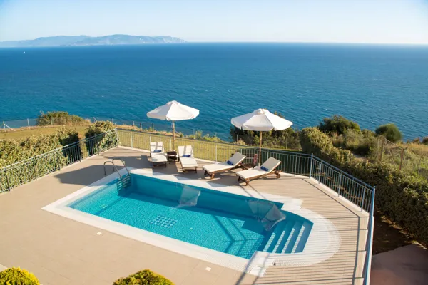 Villas with panoramic sea and mountain views - Platies, Kefalonia, Ionian Islands