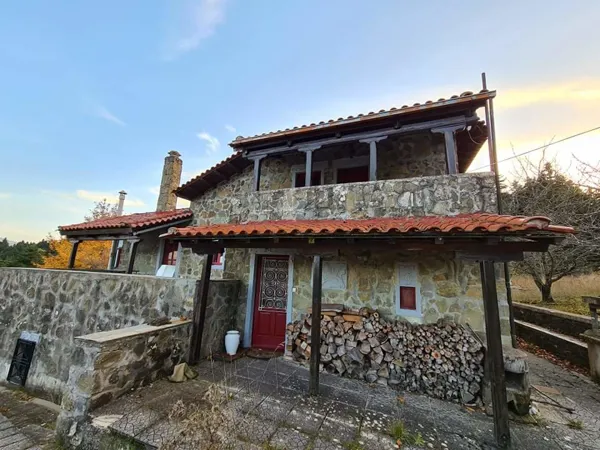 Traditional stone house in an Alpine environment - Krikello, Evritania, Central Greece