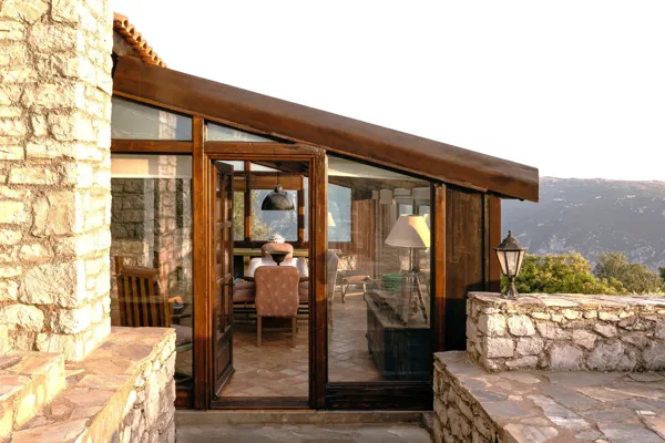 Stone house offering panoramic views  - Arachova, Voiotia, Central Greece