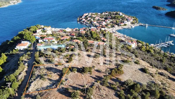 Panoramic sea views plot in Trizonia island - Marathias, Fokida, Central Greece