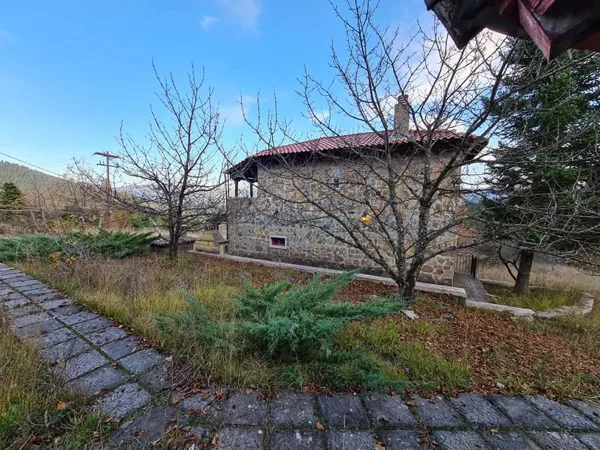 Traditional stone house in an Alpine environment - Krikello, Evritania, Central Greece