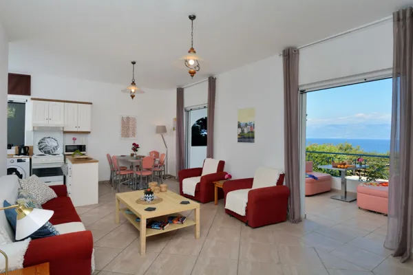 Hillside villas with panoramic sea and mountains views - Petalidi, Messinia, Peloponnese
