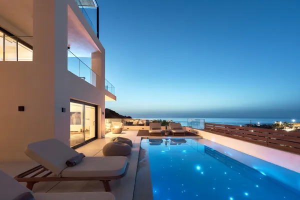 Modern hillside villa with panoramic views - Lygaria, Heraklion, Crete