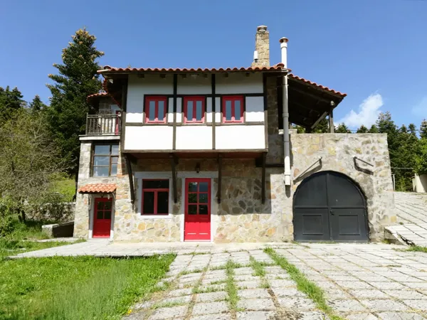 Traditional stone house in an Alpine environment - Krikello, Evritania, Central Greece