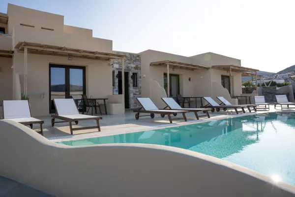 Newly built complex overlooking Ermoupolis and the sea - Syros, Syros, Cyclades Islands