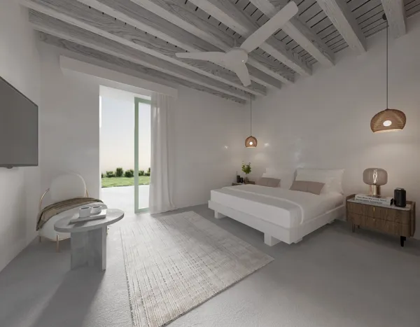 Panoramic views properties of the azure Aegean Sea and the world-famous Santorini sunset - Thira, Santorini, Cyclades Islands