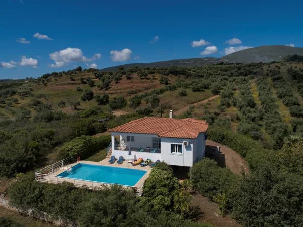 Hillside villas with panoramic sea and mountains views - Petalidi, Messinia, Peloponnese