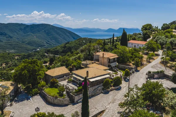 Single-Storey Stone Residence with Generous Outdoor Terraces - Karya, Lefkada, Ionian Islands