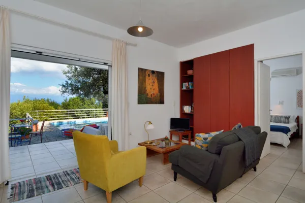 Hillside villas with panoramic sea and mountains views - Petalidi, Messinia, Peloponnese