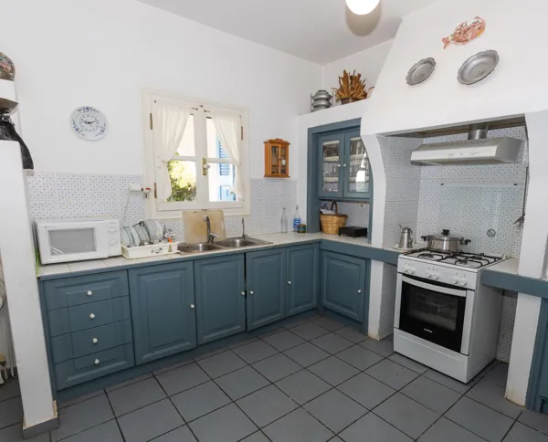 Traditional white wash house with panoramic view - Portocheli, Argolis, Peloponnese