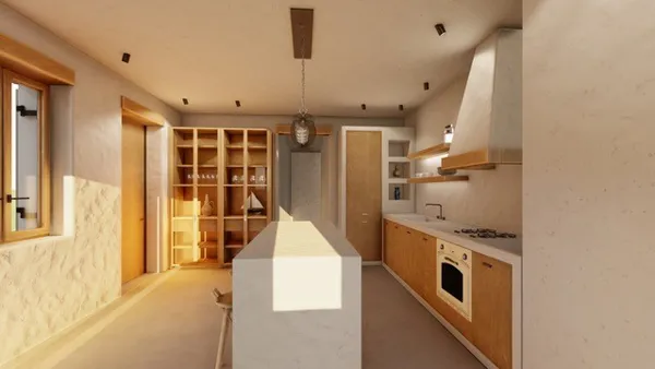Holiday house under construction - Lefkes, Paros, Cyclades Islands