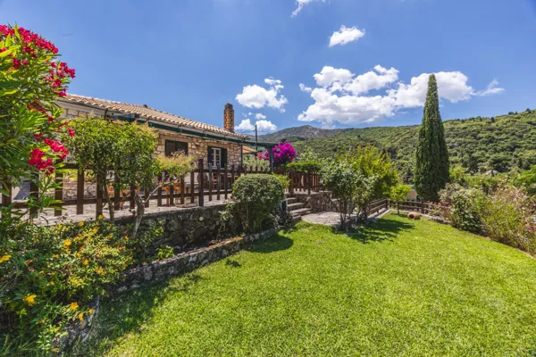 Single-Storey Stone Residence with Generous Outdoor Terraces - Karya, Lefkada, Ionian Islands