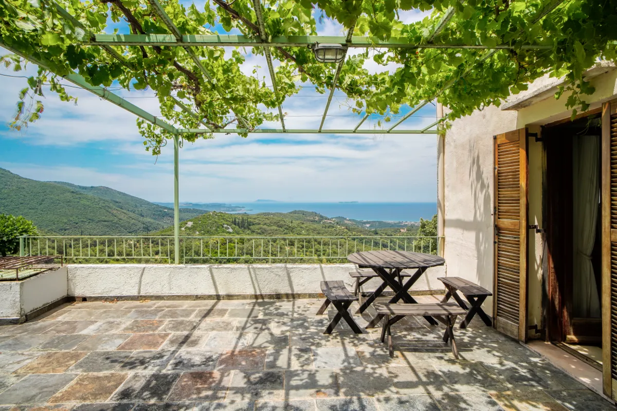 Traditional Corfiot house with the most amazing sea and sunset views  - Loutses, Corfu, Ionian Islands