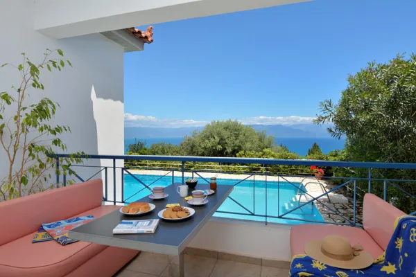 Hillside villas with panoramic sea and mountains views - Petalidi, Messinia, Peloponnese
