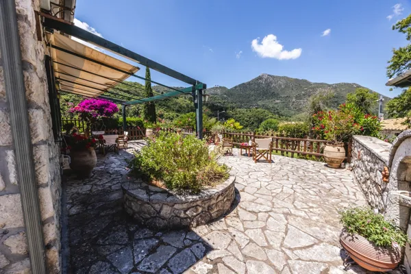 Single-Storey Stone Residence with Generous Outdoor Terraces - Karya, Lefkada, Ionian Islands