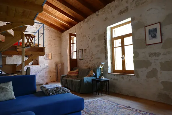Stone House with Courtyard & Veranda - Agios Myron, Heraklion, Crete