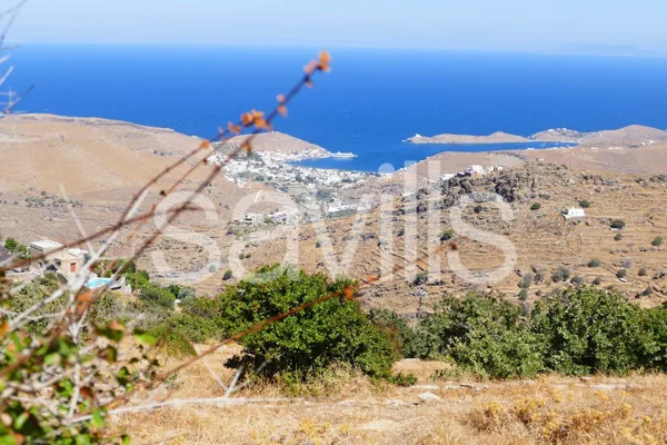 Buildable land plot overlooking Korissia bay in Kea - Kea, Kea, Cyclades Islands