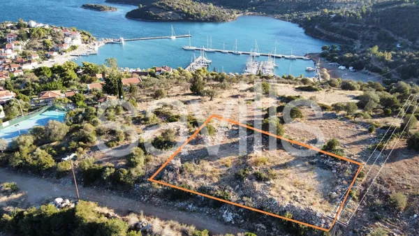Panoramic sea views plot in Trizonia island - Marathias, Fokida, Central Greece