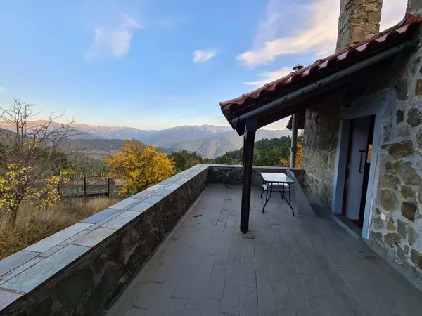 Traditional stone house in an Alpine environment - Krikello, Evritania, Central Greece