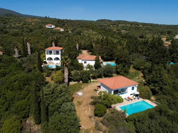 Hillside villas with panoramic sea and mountains views - Petalidi, Messinia, Peloponnese