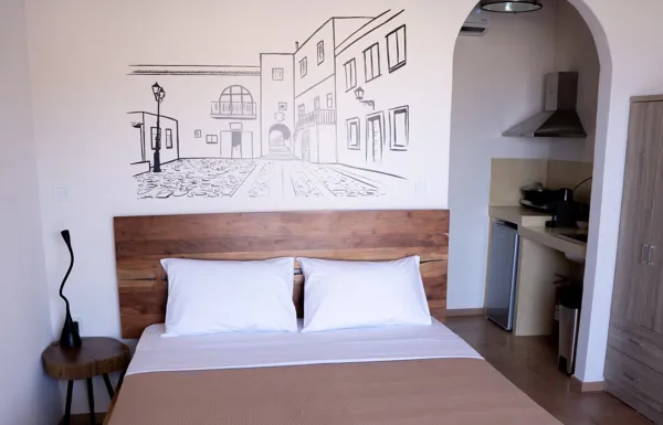 Newly built complex overlooking Ermoupolis and the sea - Syros, Syros, Cyclades Islands