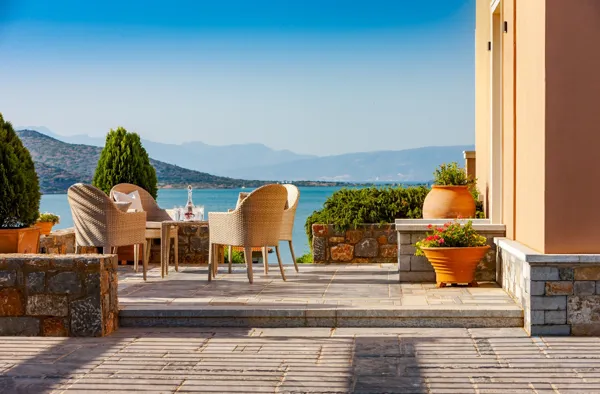 Waterfront villa with pool and garden - Plaka, Lasithi, Crete