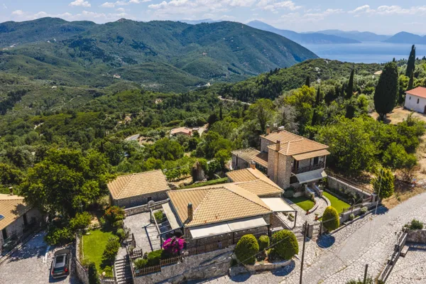 Single-Storey Stone Residence with Generous Outdoor Terraces - Karya, Lefkada, Ionian Islands