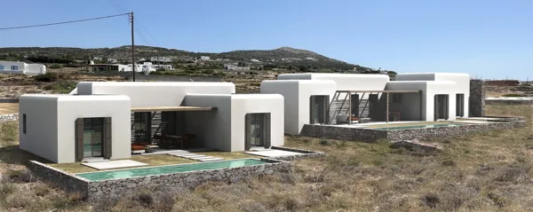 Holiday house under construction - Pounta, Paros, Cyclades Islands