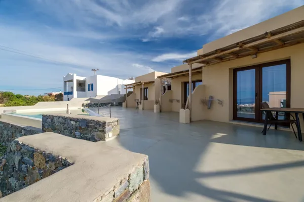 Newly built complex overlooking Ermoupolis and the sea - Syros, Syros, Cyclades Islands