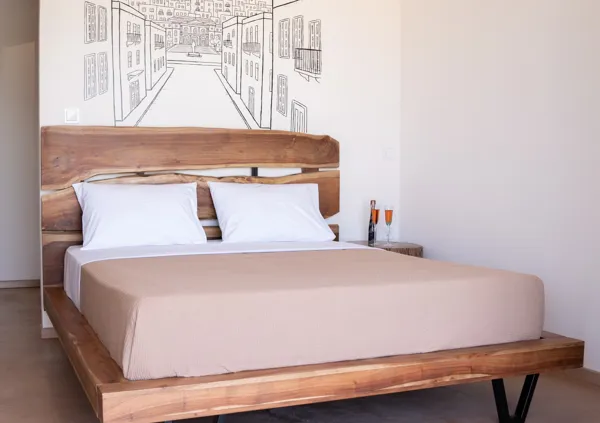 Newly built complex overlooking Ermoupolis and the sea - Syros, Syros, Cyclades Islands