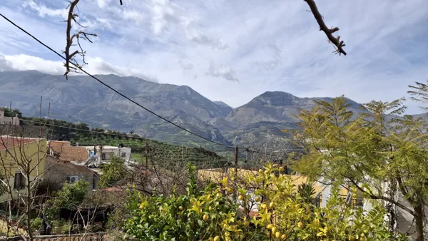 Stone House with Courtyard & Veranda - Agios Myron, Heraklion, Crete