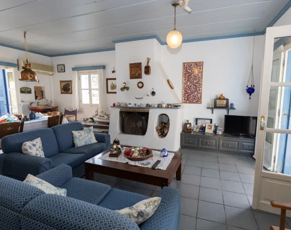 Traditional white wash house with panoramic view - Portocheli, Argolis, Peloponnese