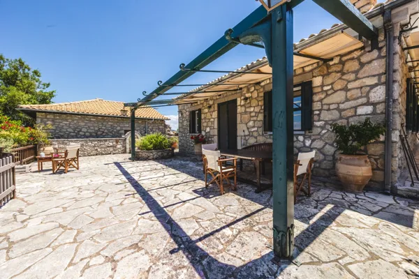 Single-Storey Stone Residence with Generous Outdoor Terraces - Karya, Lefkada, Ionian Islands