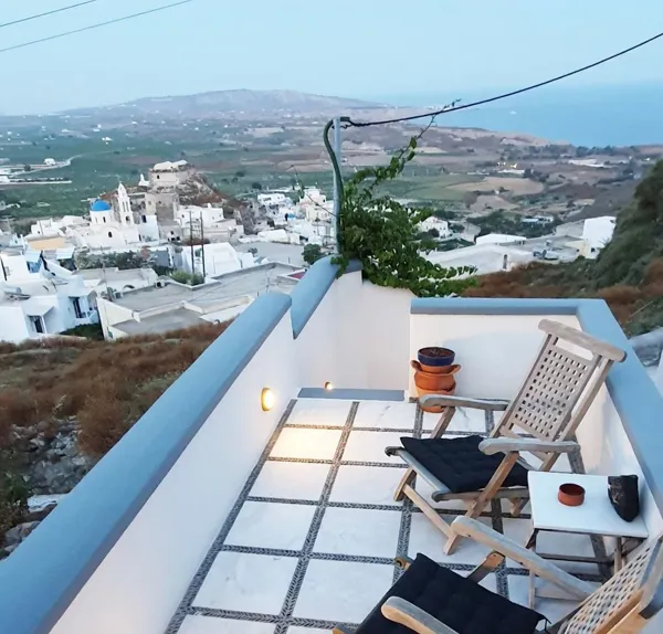 Panoramic views property overlooking Santorini Island - Akrotiri, Santorini, Cyclades Islands