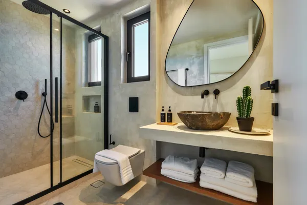 Modern hillside villa with panoramic views - Lygaria, Heraklion, Crete