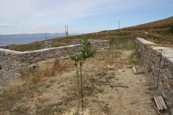 Unfinished stone-built villa in Kea - Koundouros, Kea, Cyclades Islands