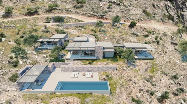 Four projects on buildable land plots with 180° sea views  - Agia Galini, Rethymno, Crete