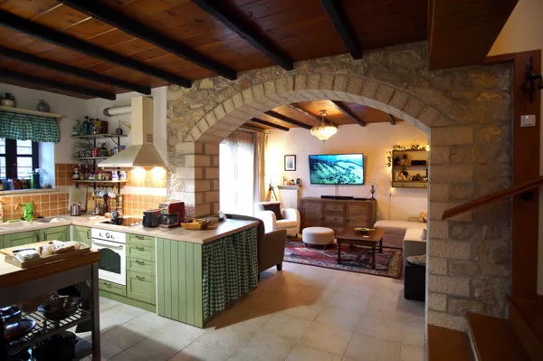 Traditional three buildings complex in Zagori - Aspraggeli, Ioannina, Epirus