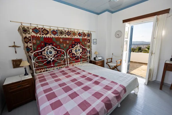 Traditional white wash house with panoramic view - Portocheli, Argolis, Peloponnese